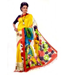 Yellow Colour Designer Saree DSCB1147